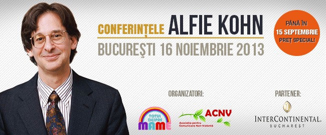 alfie cohn, conferinta parinti