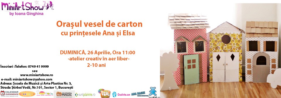 orasul vesel de carton atelier creatie