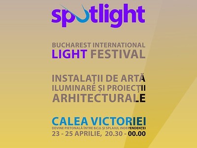 spotlight festivalul international al luminii bucuresti afis