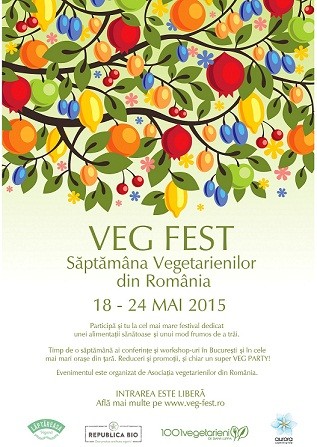 Festivalul Veg Fest - Saptamana vegetarienilor din Romania 18-24 mai 2015