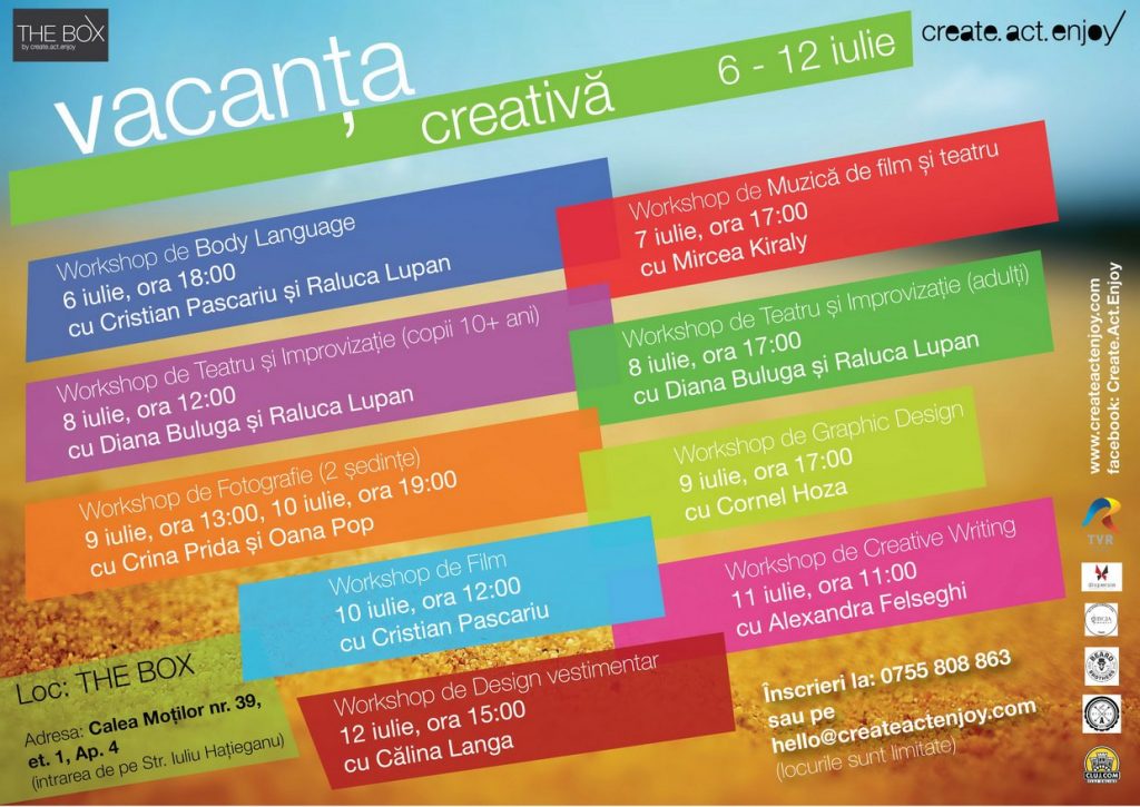 activitati creative vacanta copii cluj napoca