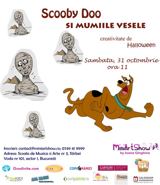atelier de creativitate Scooby doo si mumiile vesele