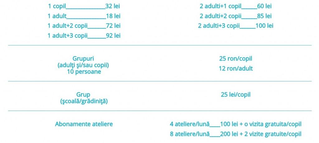 tarife oraselul cunoasterii