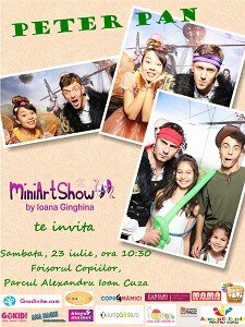 Peter Pan Program MiniArtShow in luna Iulie. Intrare libera!