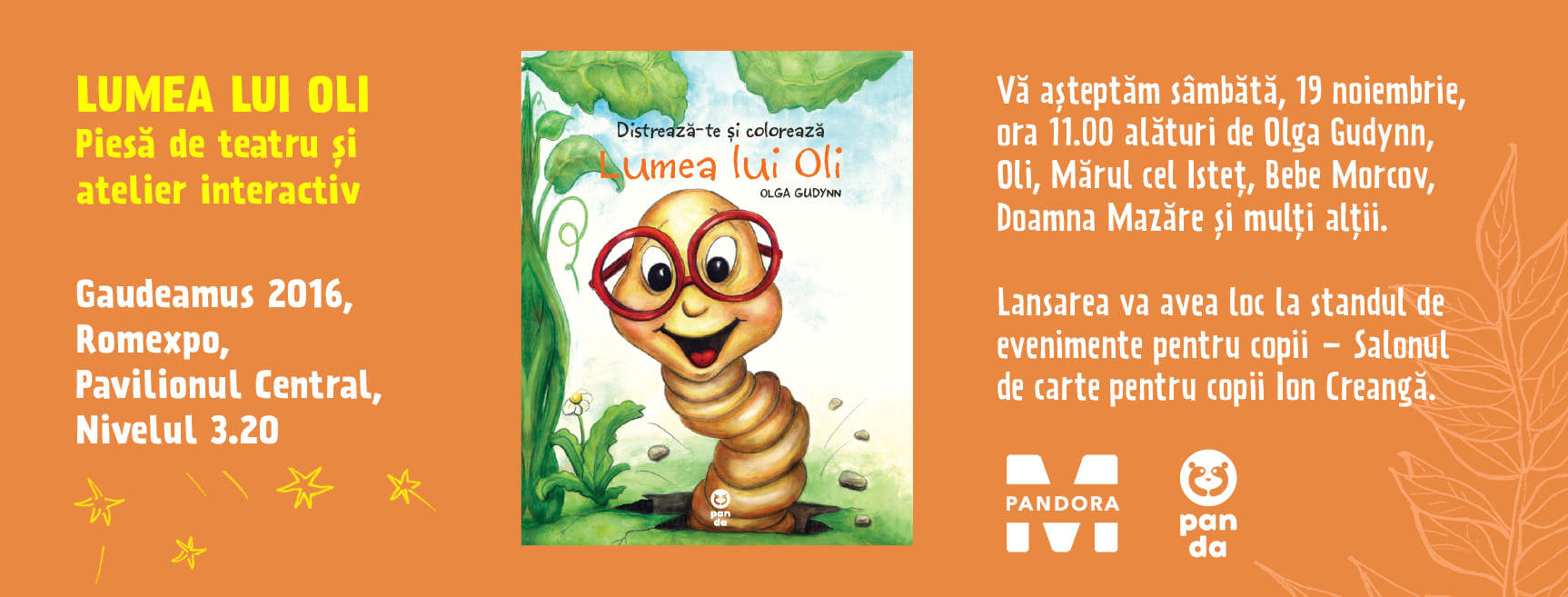 Târgul Internaţional Gaudeamus 16 - 20 noiembrie 2016 lansare cartea lui Oli