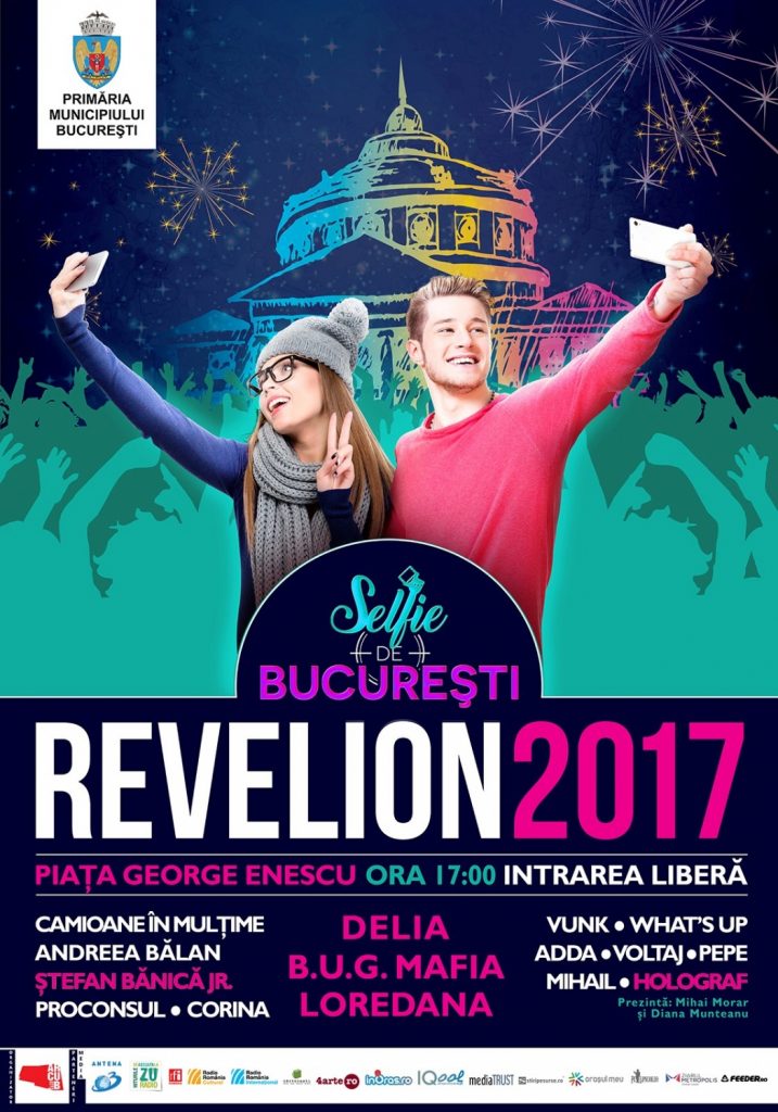 petreceri in aer liber revelion 2017 Bucuresti piata George Enescu