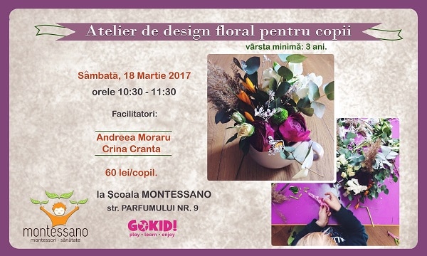 atelier design floral pentru copii