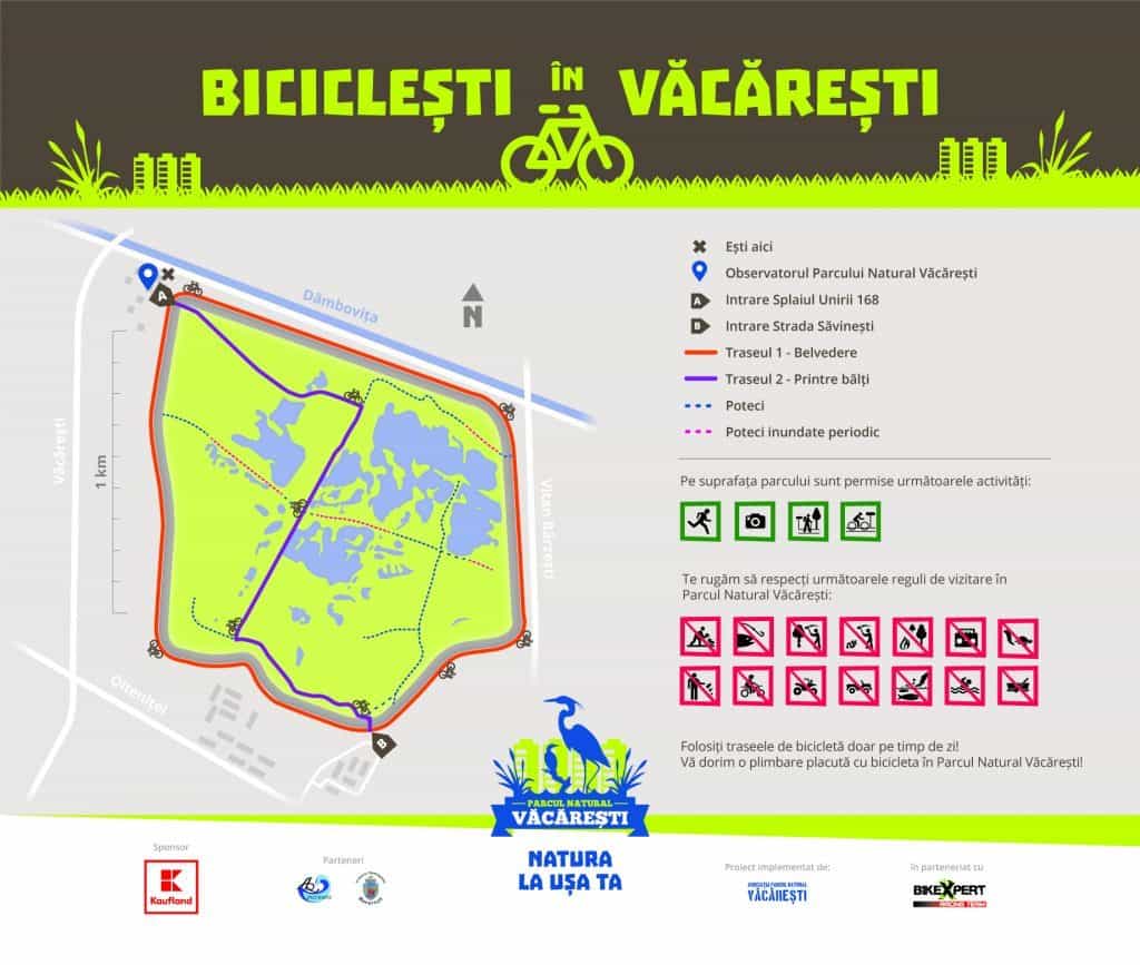 Traseu de Cicloturism și Drumeție în Parcul Natural Văcărești