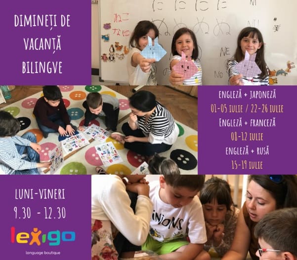 Dimineti de Vacanta Bilingve la Lexigo Language Boutique 2019