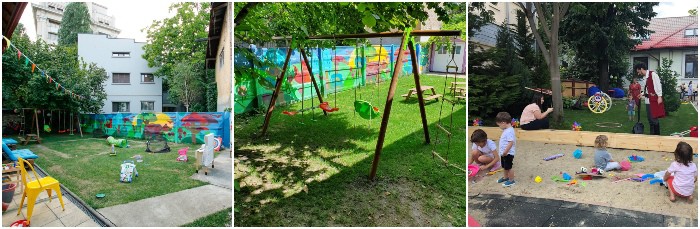 Amai Garden - Gradina cu Loc de Joaca Petreceri in Inima Bucurestiului playground outdoor colaj