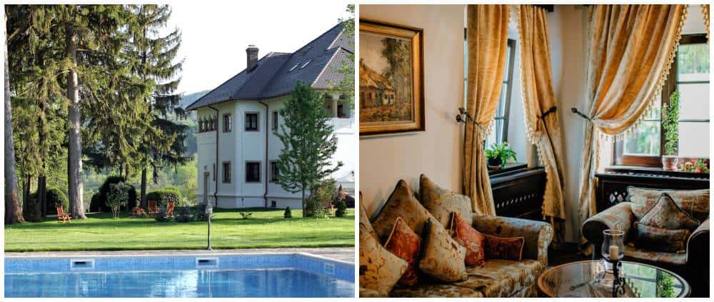 Excursii de weekend Bucuresti Conacul lui Maldar piscina camera